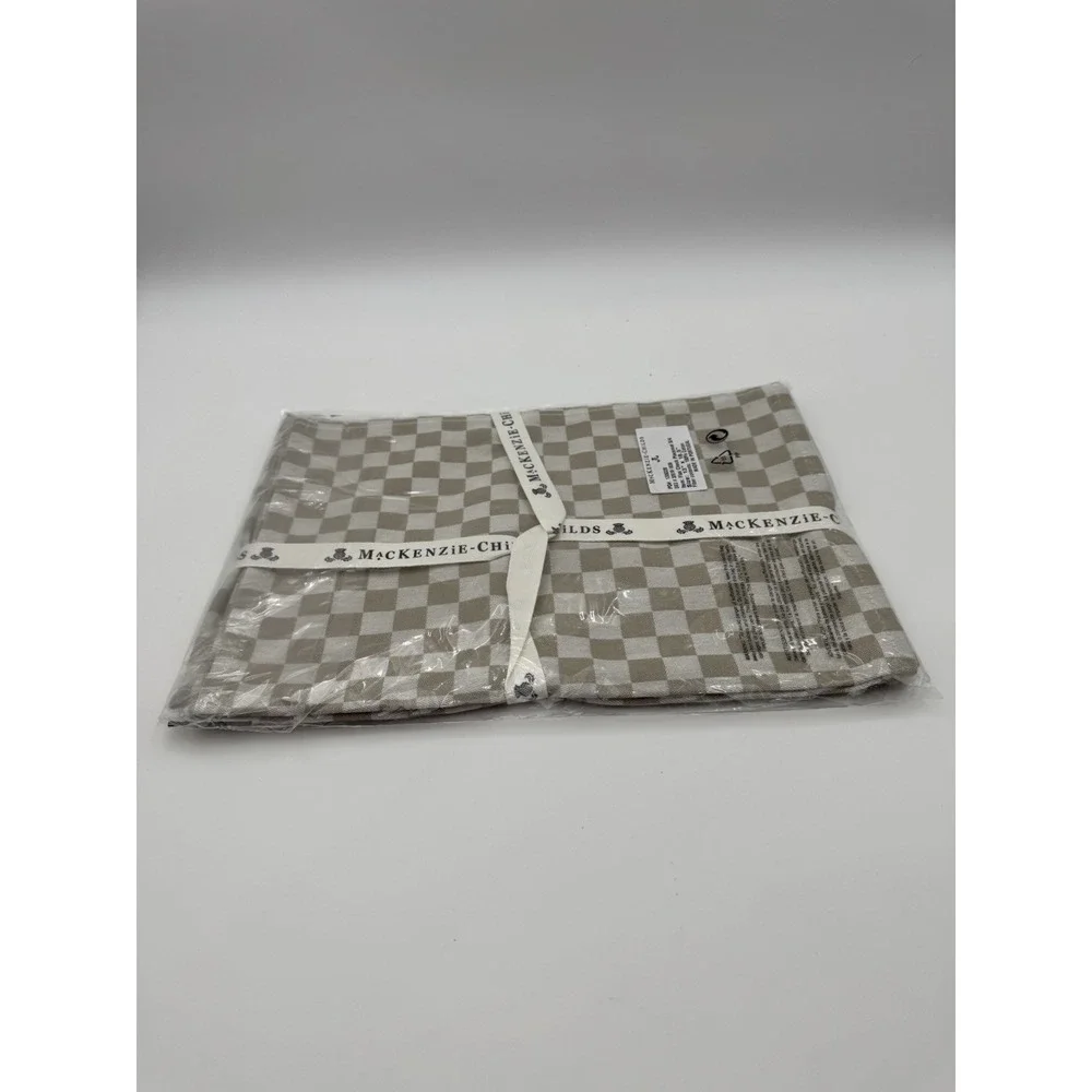 MacKenzie-Childs Flax Check Cotton Placemats – Set of 4 – NEW